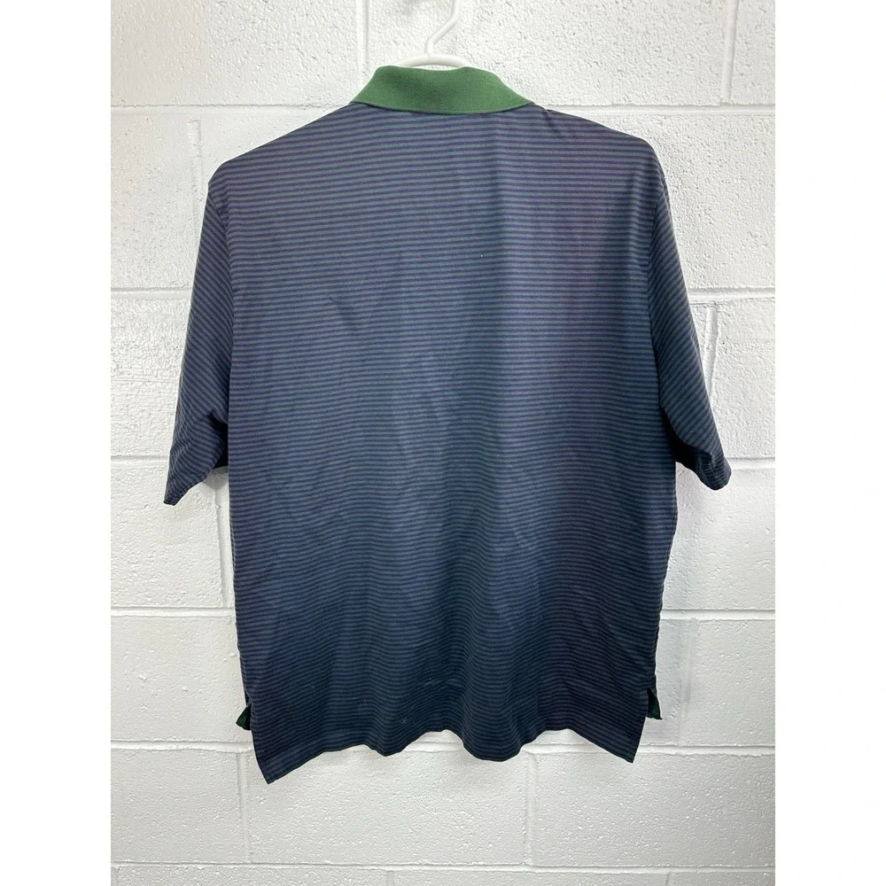 Polo Golf Ralph Lauren‎ Polo Shirt Purple Green Striped Vintage / Men's XL